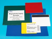 Magnetická kapsa Durofol 100x150mm barva modrá