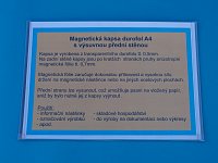 Magnetická kapsa Durofol A4 s vysouvatelnou přední stěnou