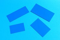 Magnetický štítek 0,7x30x80mm barva modrá