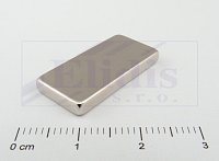 Neodymový magnet hranol N38 25x12x3mm
